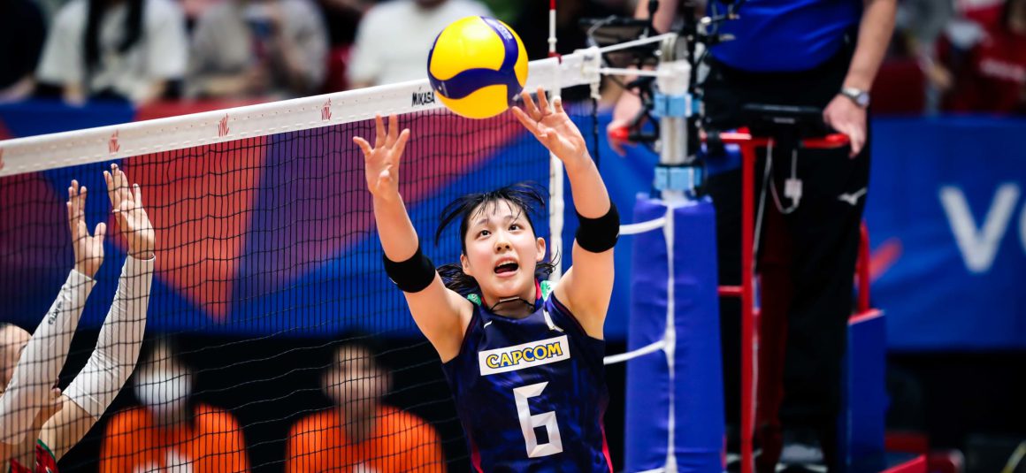 JAPAN CLAIM THIRD WIN AT HOME TO MAINTAIN 2ND PLACE AT VNL TABLE