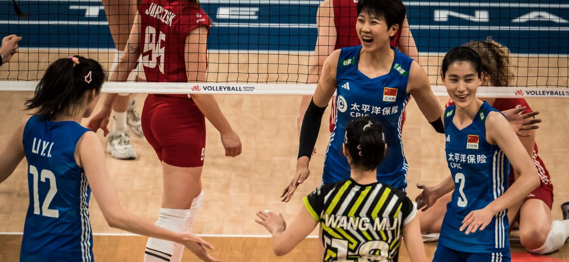 BRILLIANT CHINA SWEEP POLAND AND ADVANCE TO FIRST VNL FINAL