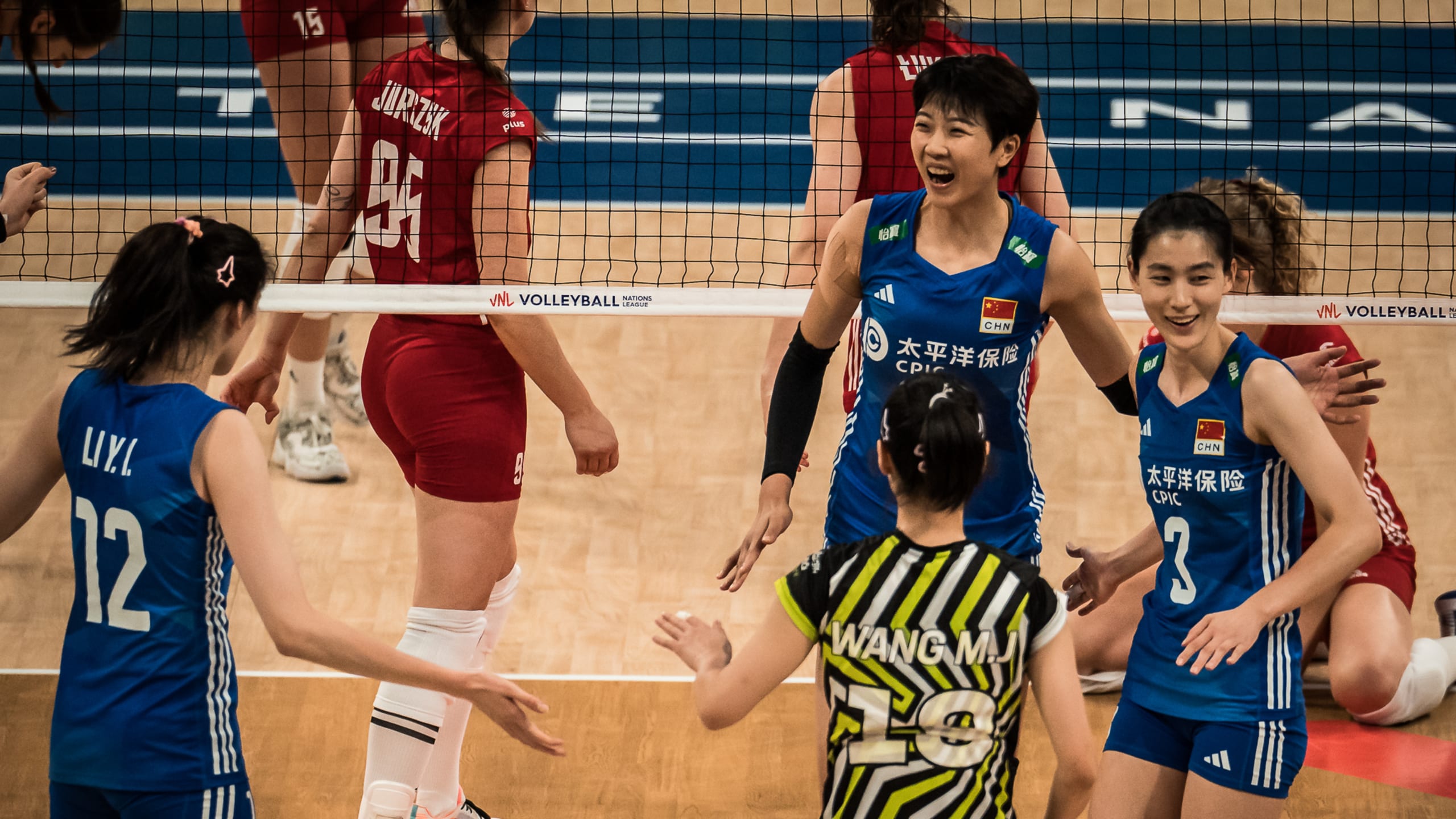 BRILLIANT CHINA SWEEP POLAND AND ADVANCE TO FIRST VNL FINAL