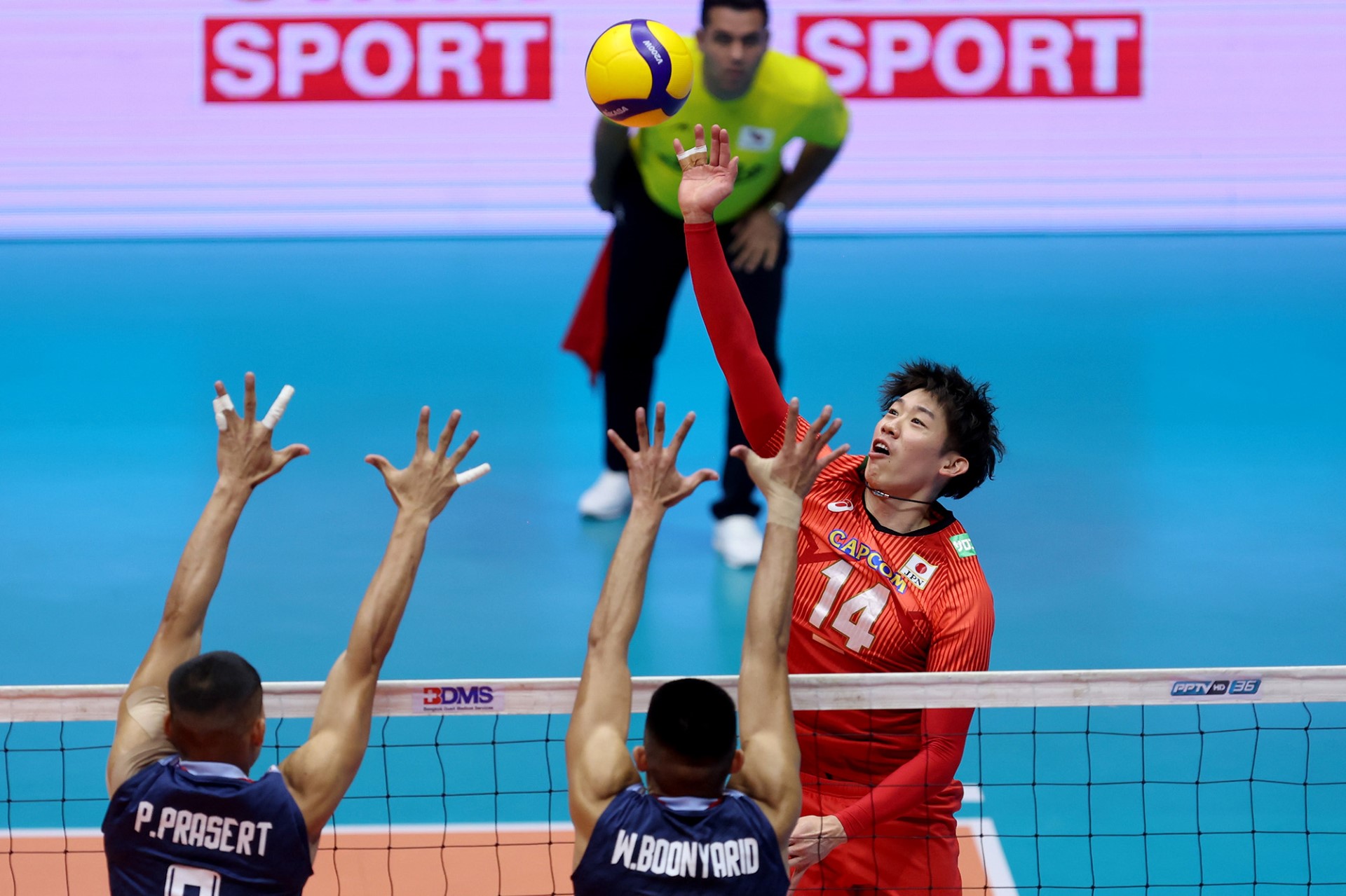 JAPAN ROUT THAILAND 3-0 FOR FIRST WIN AT ASIAN SENIOR MENS CHAMPIONSHIP