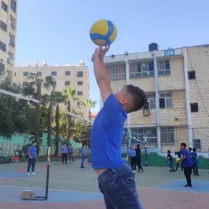 300 PALESTINIAN KIDS PARTICIPATE IN MINI VOLLEYBALL FESTIVAL