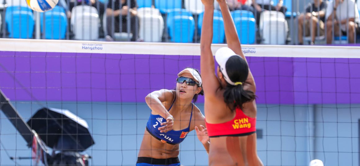 CHINESE XUE/XIA FACE OFF AGAINST JAPANESE MIZOE/ISHII IN FINAL SHOWDOWN OF ASIAN GAMES WOMEN’S BEACH VOLLEYBALL COMPETITION