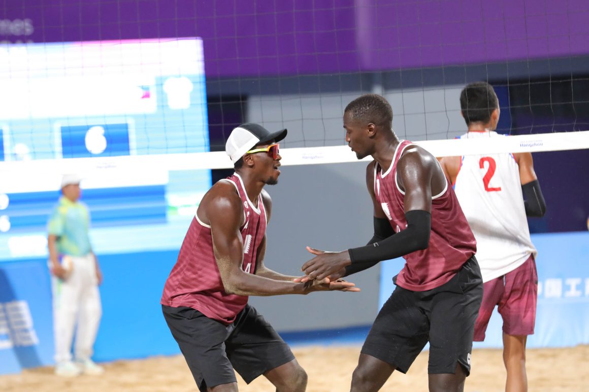 QATARIS SAMBA/JANKO AND THAIS TAOVATO/TIPJAN REMAIN UNBEATEN TO ENTER TOP 16 OF ASIAN GAMES MEN’S BEACH VOLLEYBALL COMPETITION