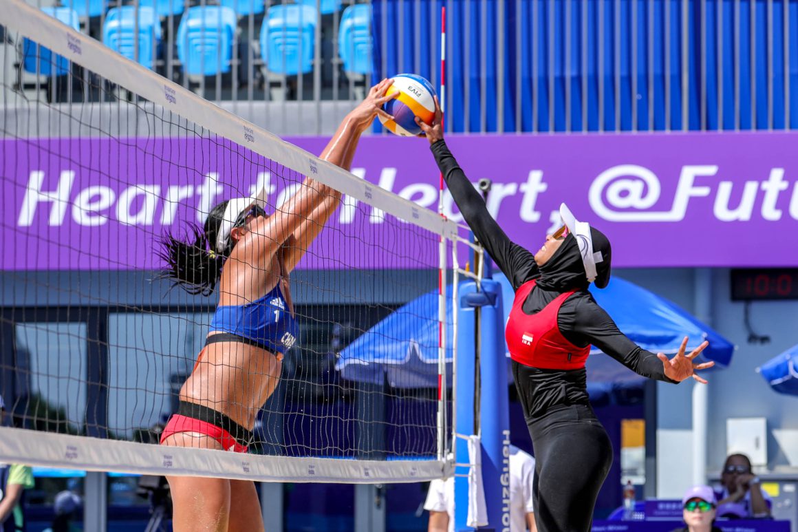 CHINESE PAIRS SET UP SEMIFINAL CLASH AT ASIAN GAMES WOMEN’S BEACH VOLLEYBALL COMPETITION