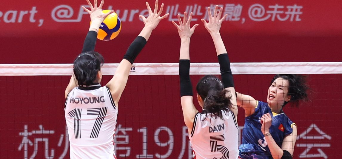 THANH THUY’S HEROICS HELP VIETNAM IN TIE-BREAK WIN AGAINST KOREA, AS STRONG TEAMS CRUISE ON AT 19TH ASIAN GAMES HANGZHOU 2022 WOMEN’S VOLLEYBALL COMPETITION