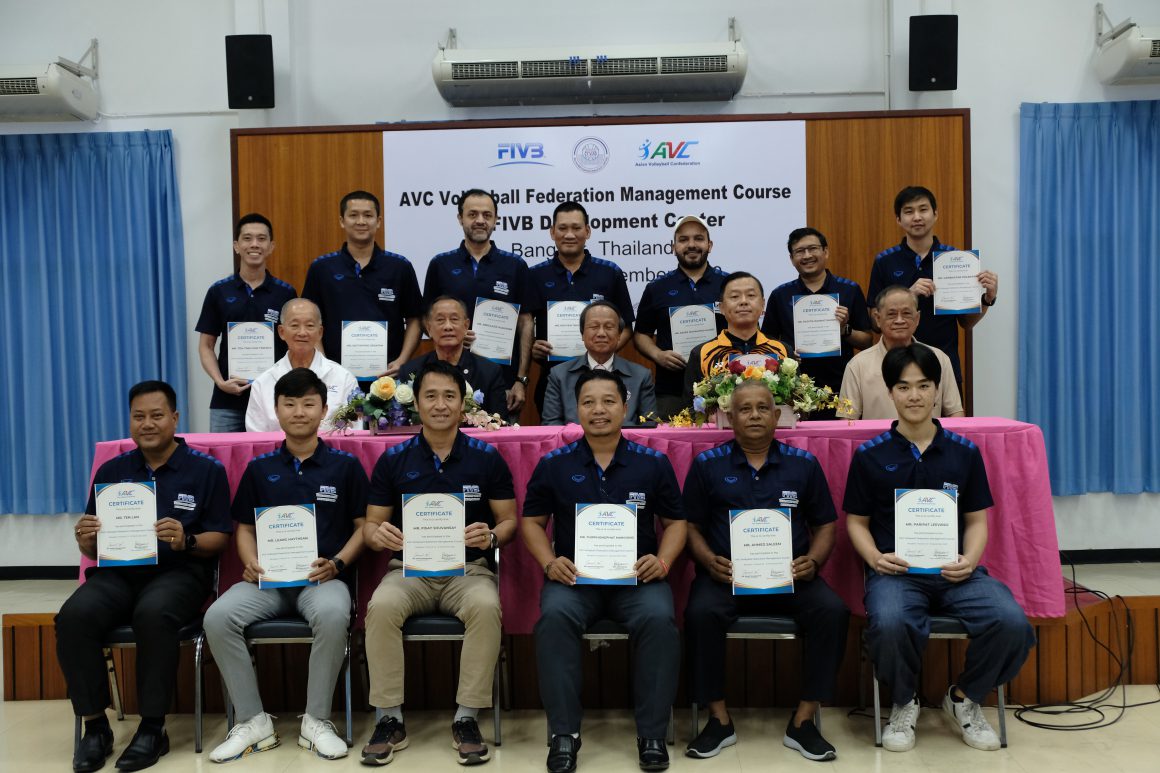 AVC VOLLEYBALL FEDERATION MANAGEMENT COURSE COMPLETED IN THAILAND
