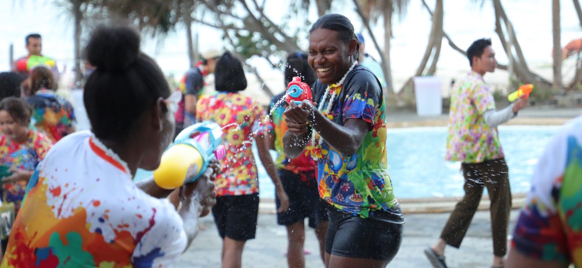 TEAMS PARTICIPATING IN AVC BEACH TOUR 23RD SAMILA OPEN JOIN SONGKRAN WATER FESTIVAL 