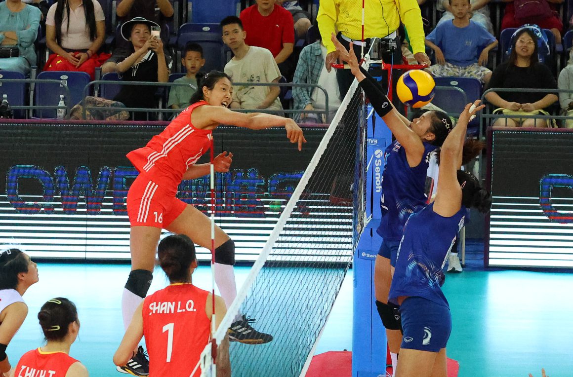 CHINA SURVIVE FIRST-SET SCARE TO BEAT THAILAND 3-0, TOP POOL E IN 22ND ASIAN WOMEN’S U20 CHAMPIONSHIP  