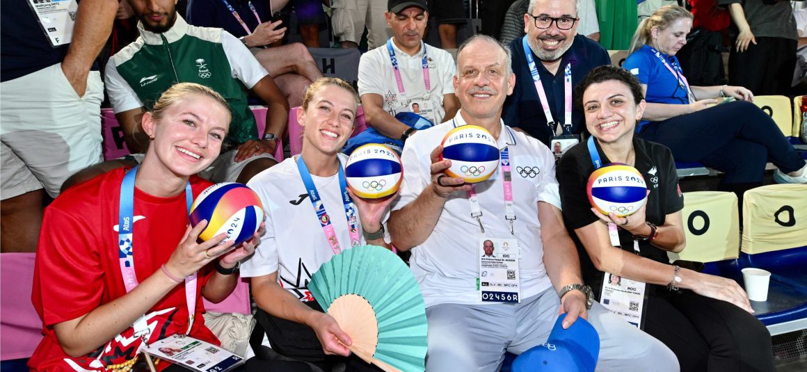 DAY FOUR OF PARIS 2024 BEACH VOLLEYBALL SHINES WITH JORDANIAN ROYALTY AND NBA LEGEND