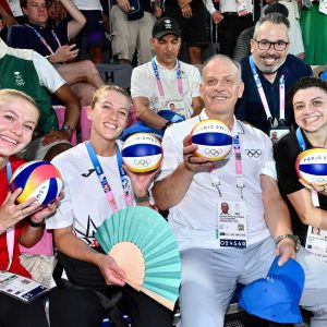 DAY FOUR OF PARIS 2024 BEACH VOLLEYBALL SHINES WITH JORDANIAN ROYALTY AND NBA LEGEND