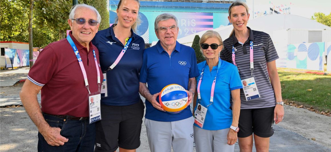 FIVB PRESIDENT WELCOMES IOC PRESIDENT TO BEACH VOLLEYBALL AS BOTH VENUES HOST ROYALTY AND DISTINGUISHED GUESTS