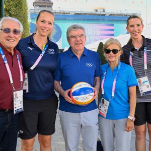 FIVB PRESIDENT WELCOMES IOC PRESIDENT TO BEACH VOLLEYBALL AS BOTH VENUES HOST ROYALTY AND DISTINGUISHED GUESTS