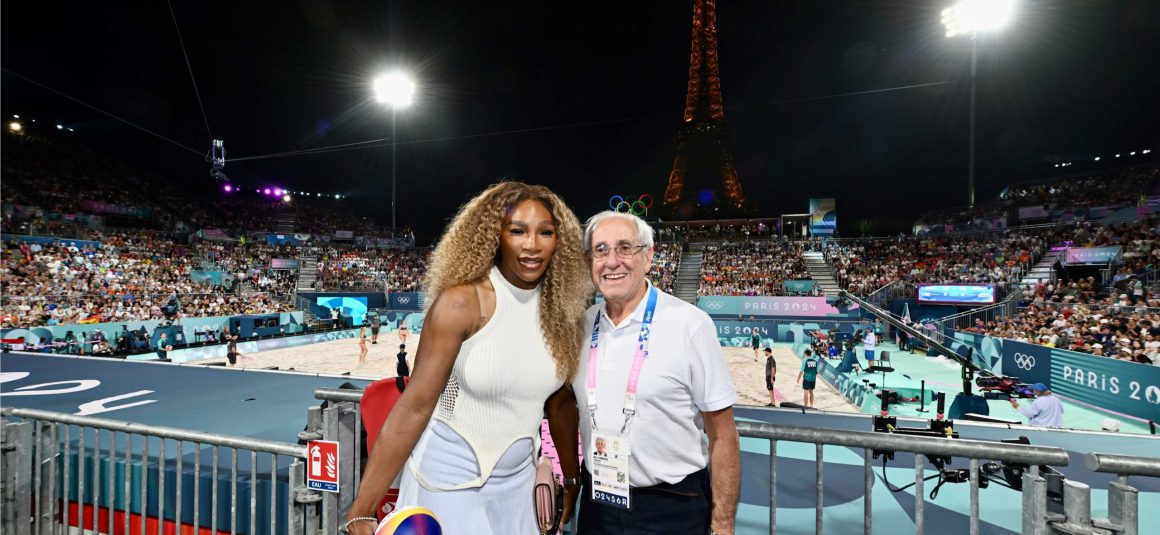 SERENA WILLIAMS AND PRESIDENT MACRON VISIT MAGICAL EIFFEL TOWER STADIUM