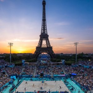 “THE GREATEST STADIUM ON EARTH”: ICONIC VENUE FOR PARIS 2024 BEACH VOLLEYBALL EARNS GLOBAL PRAISE