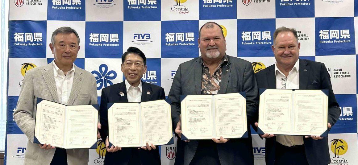 THE FIVB ANNOUNCES LANDMARK PARTNERSHIP WITH FUKUOKA PREFECTURE, OCEANIA ZONAL VOLLEYBALL ASSOCIATION AND JAPAN VOLLEYBALL ASSOCIATION