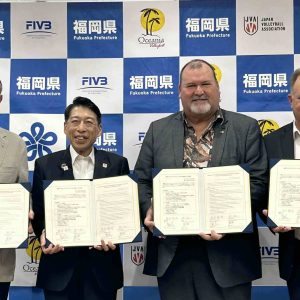 THE FIVB ANNOUNCES LANDMARK PARTNERSHIP WITH FUKUOKA PREFECTURE, OCEANIA ZONAL VOLLEYBALL ASSOCIATION AND JAPAN VOLLEYBALL ASSOCIATION