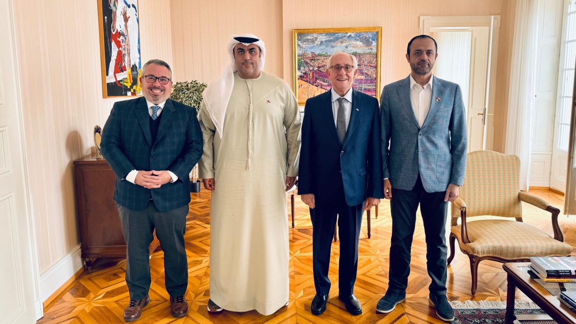 FIVB PRESIDENT WELCOMES UAE VOLLEYBALL ASSOCIATION PRESIDENT TO FIVB HEADQUARTERS