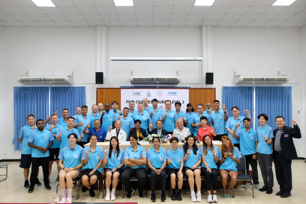 THIRTY-FOUR CANDIDATES ATTENDING FIVB LEVEL-3 COACHES COURSE IN THAILAND