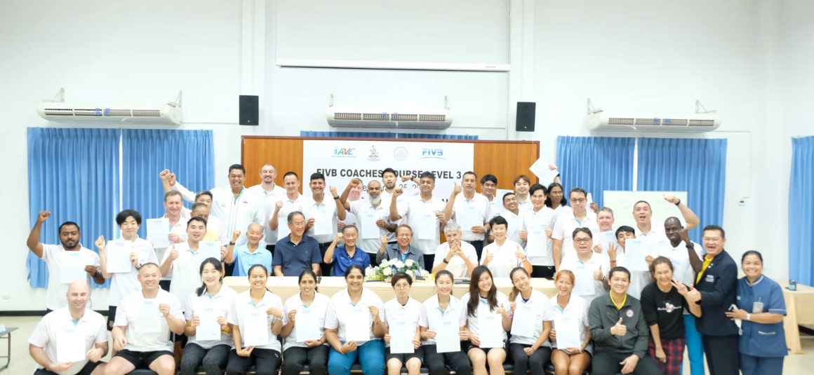 THIRTY-FIVE COACHES PASS FIVB LEVEL-3 COURSE IN THAILAND