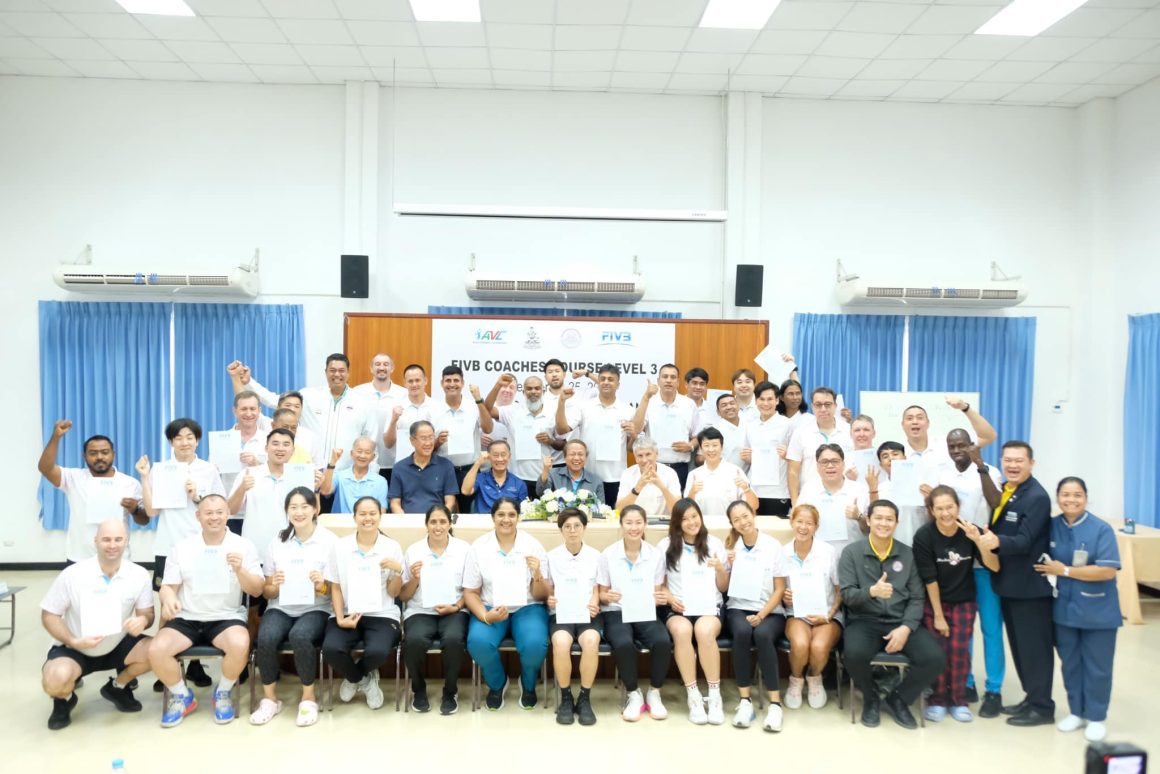 THIRTY-FIVE COACHES PASS FIVB LEVEL-3 COURSE IN THAILAND