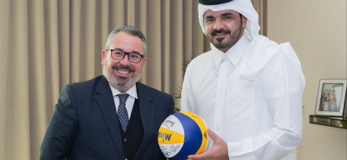 DEVELOPMENT OF VOLLEYBALL IN QATAR DISCUSSED WITH THE QATAR OLYMPIC COMMITTEE LEADERSHIP