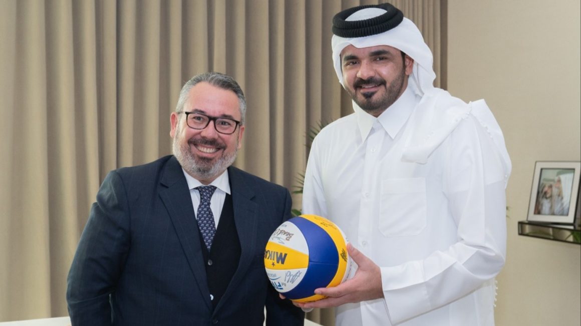 DEVELOPMENT OF VOLLEYBALL IN QATAR DISCUSSED WITH THE QATAR OLYMPIC COMMITTEE LEADERSHIP