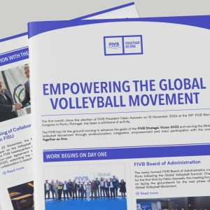 FIVB SHOWCASES WHIRLWIND OF ACTIVITY IN JUST ONE MONTH WITH NEW EMPOWERING THE GLOBAL VOLLEYBALL MOVEMENT LEAFLET