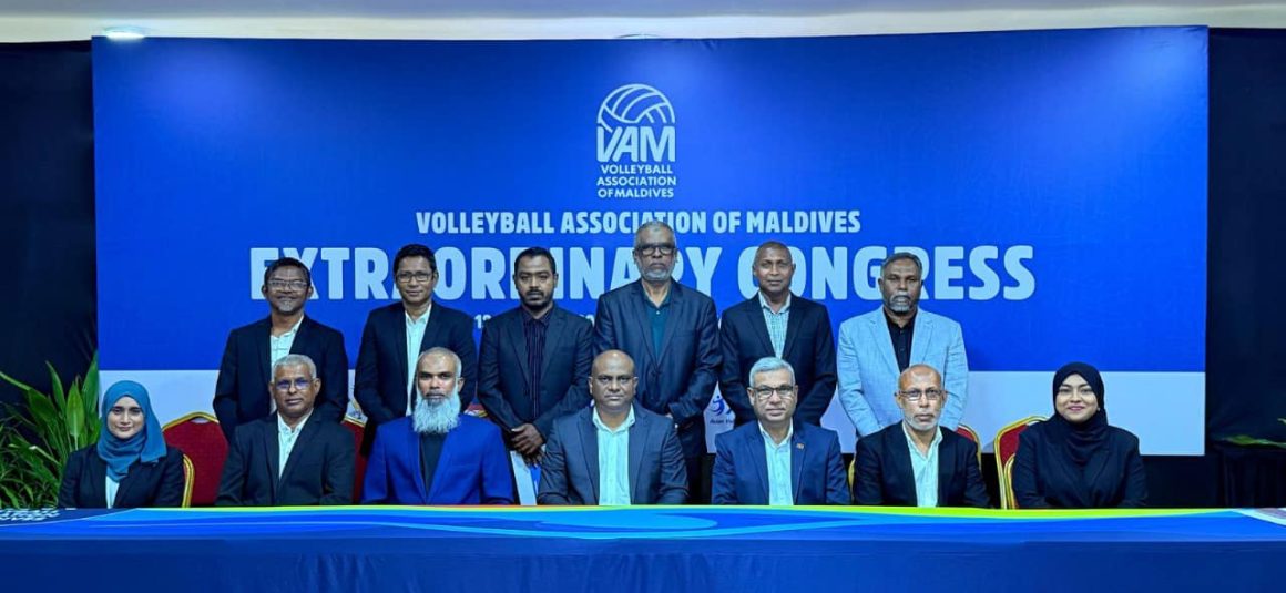 LATHEEF RE-ELECTED AS VOLLEYBALL ASSOCIATION OF MALDIVES PRESIDENT