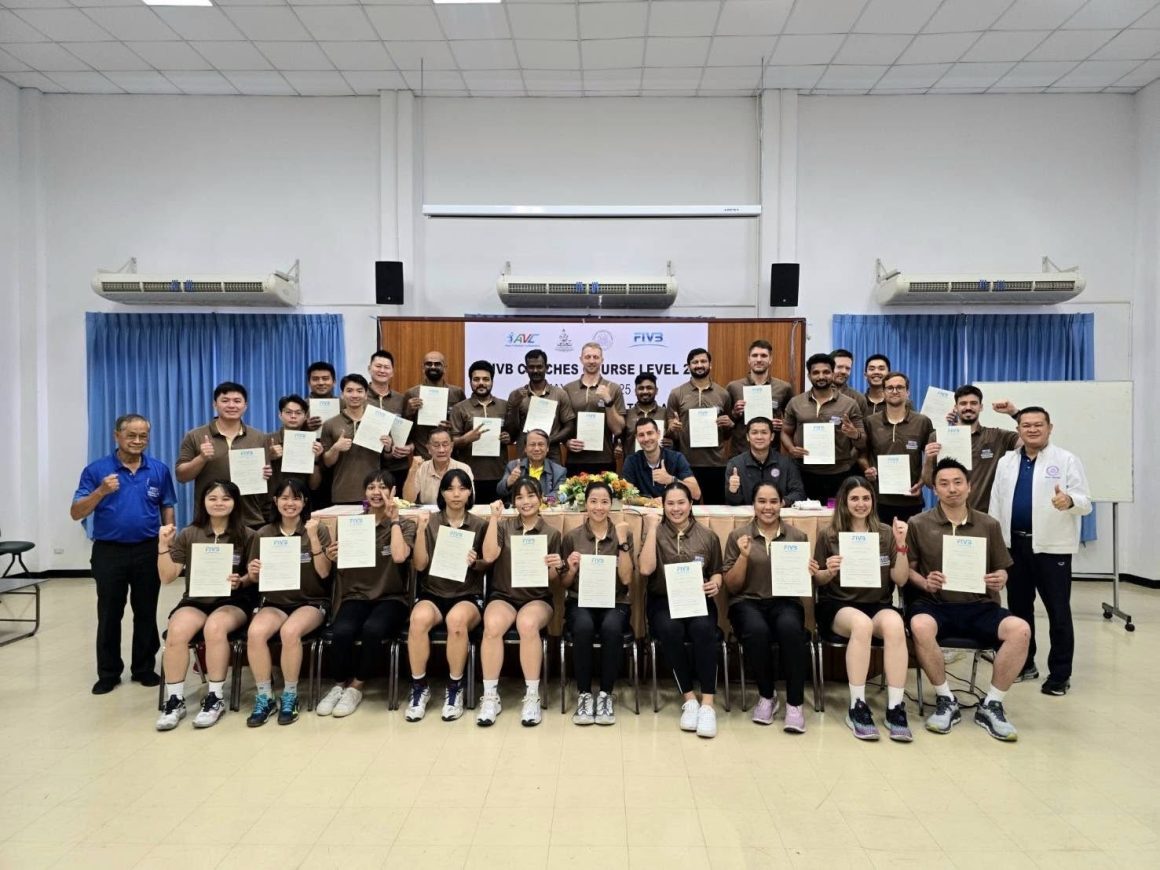 FIVB LEVEL-2 COACHES COURSE AT FIVB DEVELOPMENT CENTER IN THAILAND CONCLUDES SUCCESSFULLY