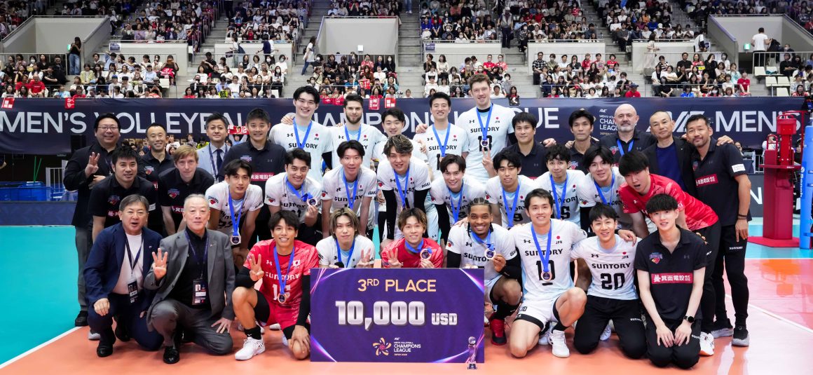 SUNTORY SUNBIRDS CLAIM BRONZE AT INAUGURAL AVC MEN’S CHAMPIONS LEAGUE WITH STRAIGHT-SET VICTORY OVER FOOLAD SIRJAN IRANIAN