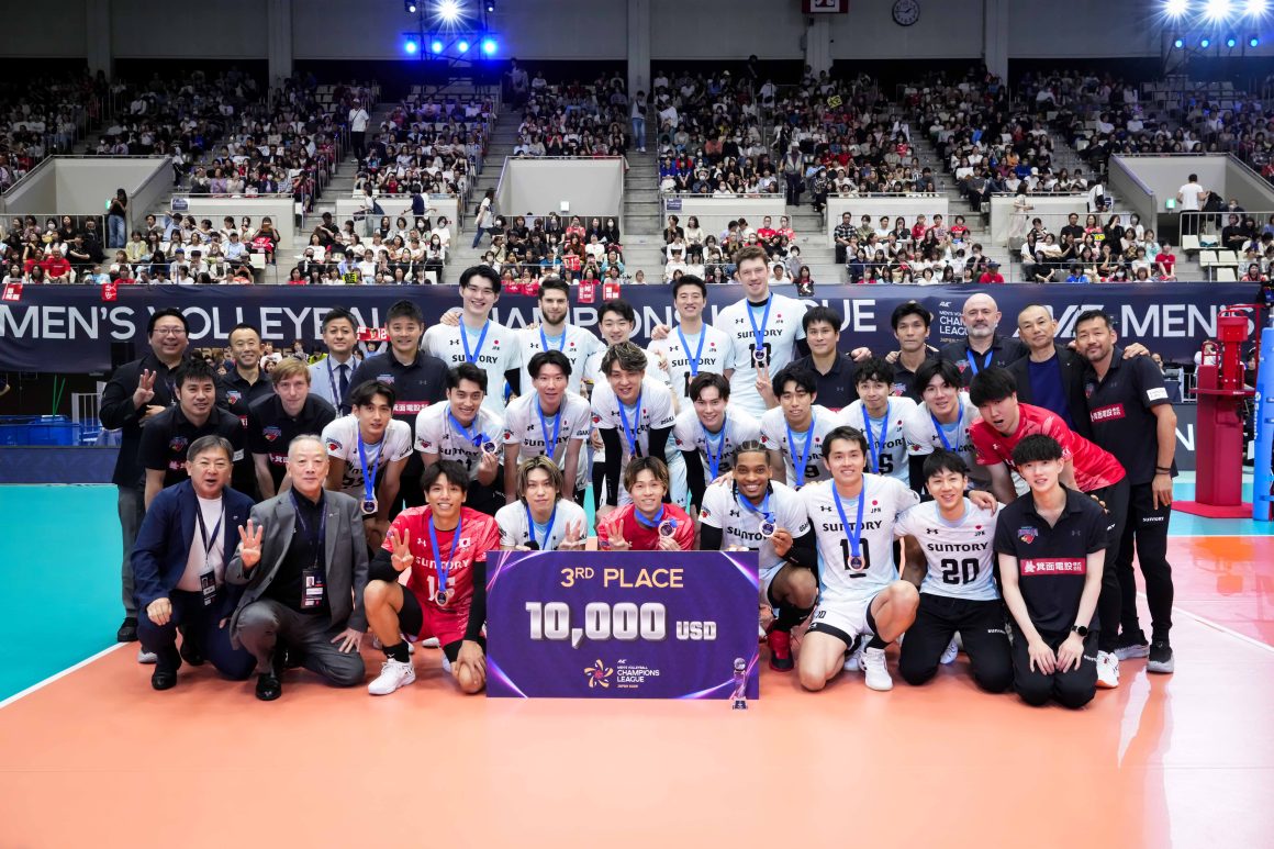 SUNTORY SUNBIRDS CLAIM BRONZE AT INAUGURAL AVC MEN’S CHAMPIONS LEAGUE WITH STRAIGHT-SET VICTORY OVER FOOLAD SIRJAN IRANIAN