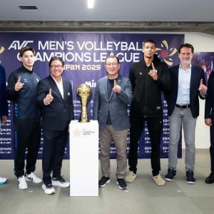 AVC MEN’S CHAMPIONS LEAGUE TROPHY UNVEILED IN HISTORIC PRESS CONFERENCE IN KYOTO