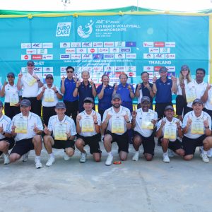 REFEREE CANDIDATES AWARDED CERTIFICATES AFTER SUCCESSFUL COMPLETION OF AVC BEACH VOLLEYBALL REFEREE COURSE