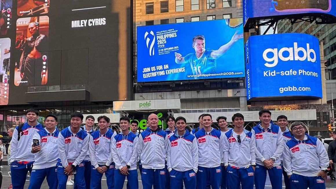 MEN’S WORLD CHAMPIONSHIP FEATURED IN TIMES SQUARE