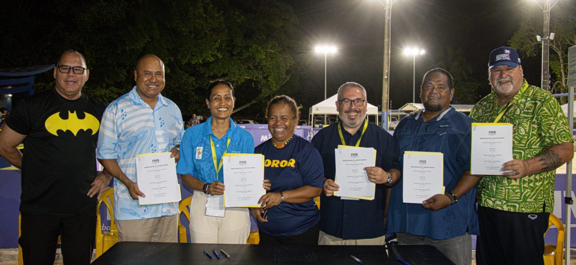 PALAU’S KOROR BEACH VOLLEYBALL VENUE OFFICIALLY RECOGNISED AS CENTRE OF EXCELLENCE FOLLOWING MOU SIGNING PALAU’S KOROR BEACH VOLLEYBALL VENUE OFFICIALLY RECOGNISED AS CENTRE OF EXCELLENCE FOLLOWING MOU SIGNING