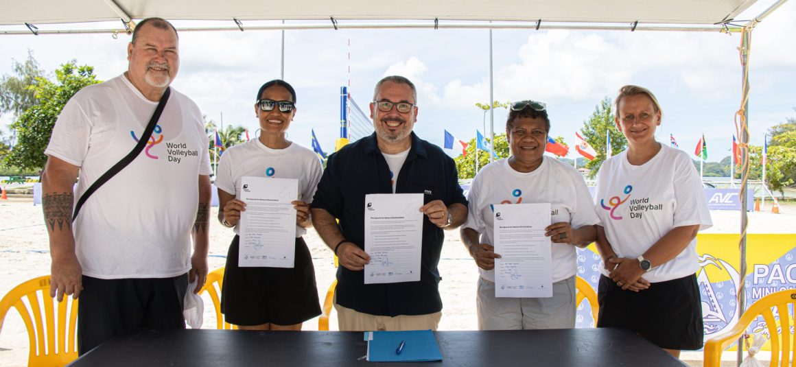 FIVB COMMITS TO NATURE-POSITIVE SPORT BY SIGNING THE SPORTS FOR NATURE FRAMEWORK IN PALAU FIVB COMMITS TO NATURE-POSITIVE SPORT BY SIGNING THE SPORTS FOR NATURE FRAMEWORK IN PALAU