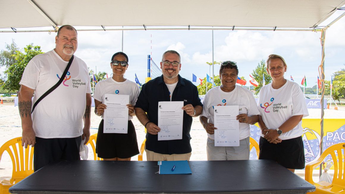 FIVB COMMITS TO NATURE-POSITIVE SPORT BY SIGNING THE SPORTS FOR NATURE FRAMEWORK IN PALAU