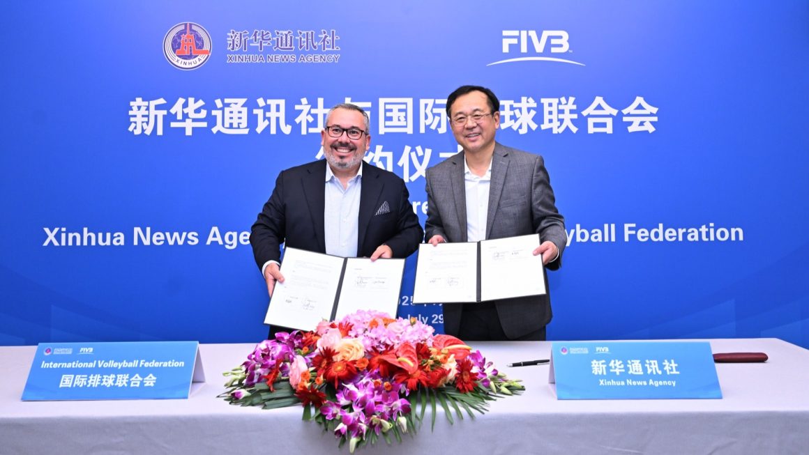 FIVB AND XINHUA SIGN LANDMARK MOU TO PROMOTE VOLLEYBALL IN CHINA AND AROUND THE WORLD