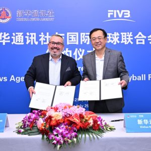 FIVB AND XINHUA SIGN LANDMARK MOU TO PROMOTE VOLLEYBALL IN CHINA AND AROUND THE WORLD
