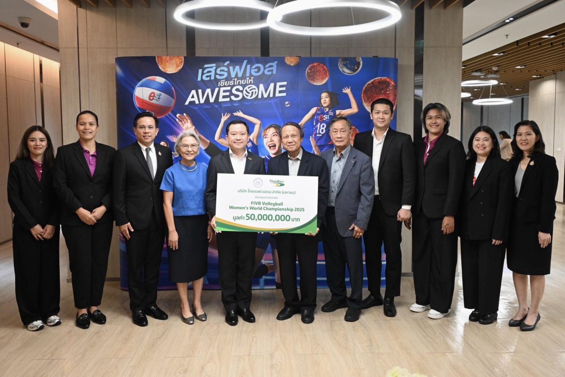 EST COLA PRESENTS THB50M TO TVA IN SUPPORT OF HOSTING FIVB VOLLEYBALL WOMEN’S WORLD CHAMPIONSHIP THAILAND 2025 