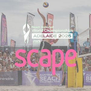 SCAPE SIGNS ON AS PRESENTING PARTNER OF BEACH VOLLEYBALL WORLD CHAMPIONSHIPS, SERVING UP A MAJOR WIN FOR ADELAIDE 2025 