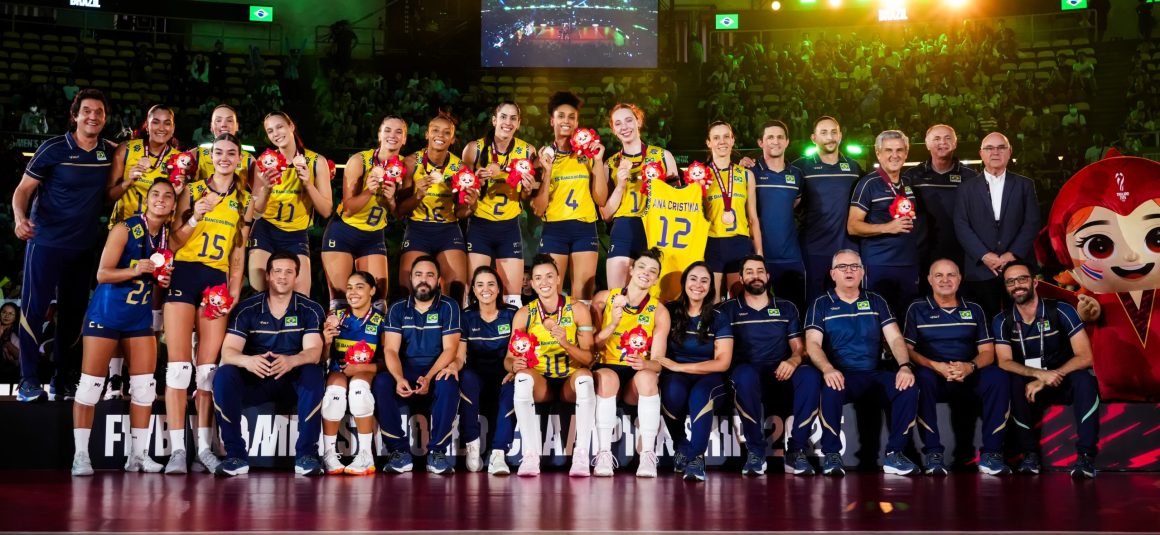BRAZIL BEAT JAPAN FOR THIRD PLACE IN FIVE-SET BATTLE