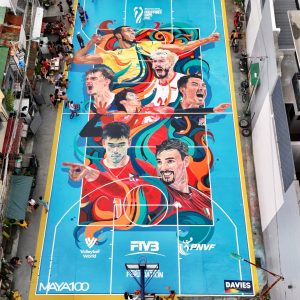 VOLLEYBALL MEETS ART: COURT BECOMES A CANVAS!