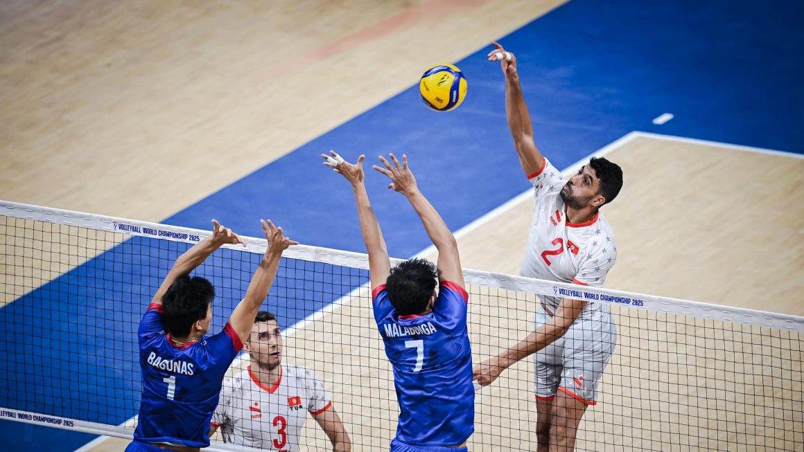 TUNISIA SPOIL THE PHILIPPINES’ LONG-AWAITED VOLLEYBALL WOLRD CHAMPIONSHIP DEBUT WITH A DOMINANT THREE-SET VICTORY IN PASAY CITY
