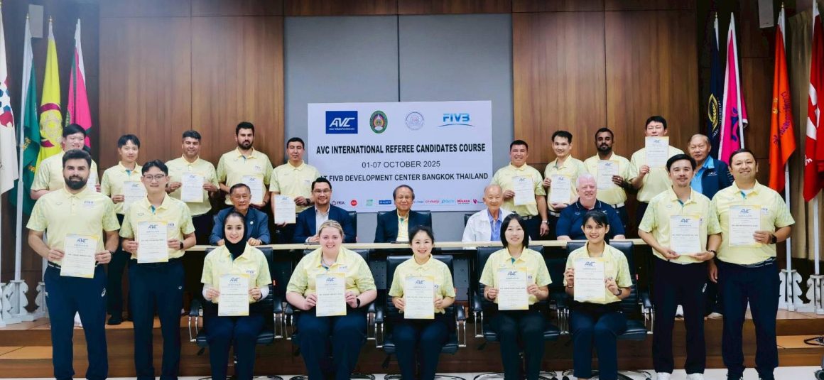 AVC INTERNATIONAL REFEREE CANDIDATES COURSE COMES TO SUCCESSFUL CLOSE IN THAILAND