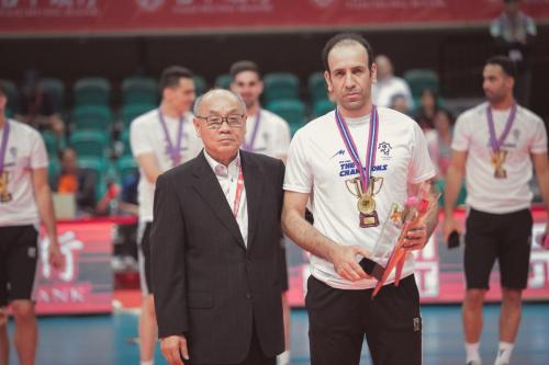 最佳舉球員(Best Setter)Pezeshki Parviz。（中華排協提供）