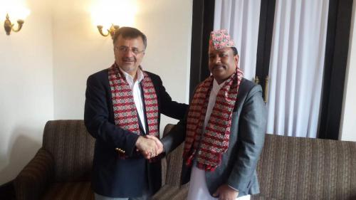 Dr. Dawarzani with Nepal Sports Minister